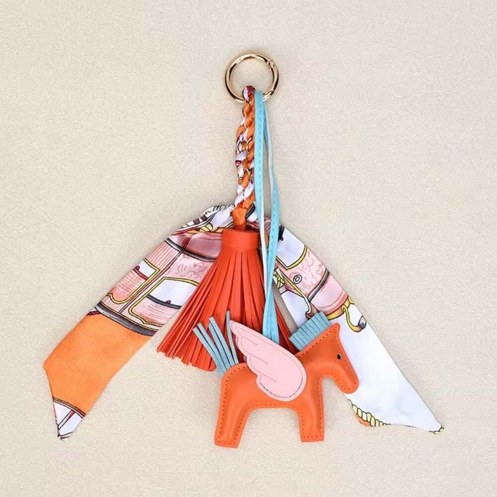 Horse & Tassel Charm with Twilly Scarf Bag Charms